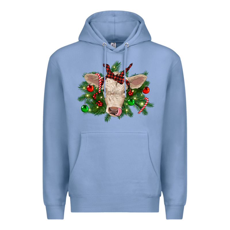 Christmas Charolais Calf Premium Hoodie by RanaPortraitStore | Teevron