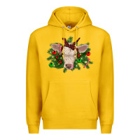 Lemon Christmas charolais calf Premium Hoodie - RanaPortraitStore