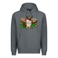 Rock Christmas charolais calf Premium Hoodie - RanaPortraitStore