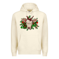 Sandshell Christmas charolais calf Premium Hoodie - RanaPortraitStore