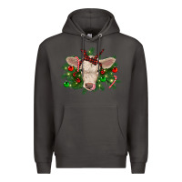 Smoke Christmas charolais calf Premium Hoodie - RanaPortraitStore