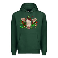 Sports Green Christmas charolais calf Premium Hoodie - RanaPortraitStore