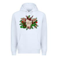 White Christmas charolais calf Premium Hoodie - RanaPortraitStore