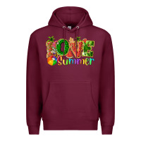 Burgundy love summer with watermelon tbw Premium Hoodie - texasbilliewilder