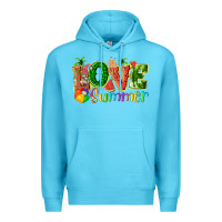 Ocean Blue love summer with watermelon tbw Premium Hoodie - texasbilliewilder