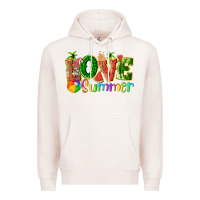 Pale Pink love summer with watermelon tbw Premium Hoodie - texasbilliewilder