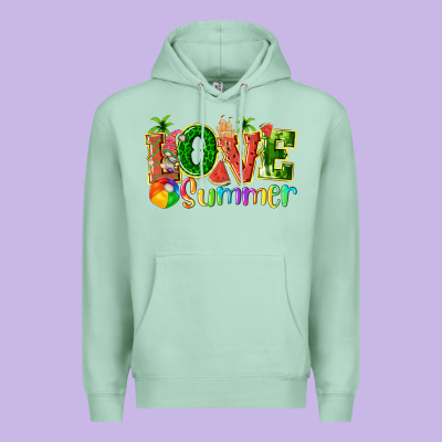 Love Summer With Watermelon Tbw Premium Hoodie Designed By Texasbilliewilder