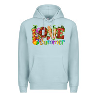 Blue Mist love summer with strawberry Premium Hoodie - texasbilliewilder