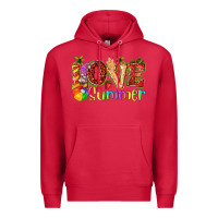 Cardinal love summer with strawberry Premium Hoodie - texasbilliewilder