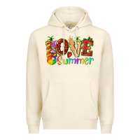 Sandshell love summer with strawberry Premium Hoodie - texasbilliewilder