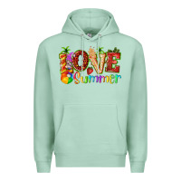 Seafoam love summer with strawberry Premium Hoodie - texasbilliewilder