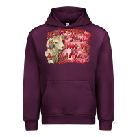Mauve Wine valentine's day you moo ve me charolais cow Urban Hoodie - RanaPortraitStore