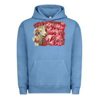 Pigment Pebble Blue valentine's day you moo ve me charolais cow Urban Hoodie - RanaPortraitStore