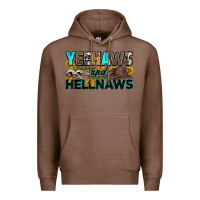 Chestnut yeehaws and hellnaws Premium Hoodie - Zillion Design Studio