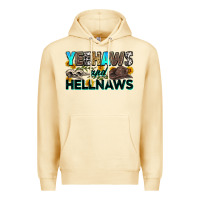 Pina Colada yeehaws and hellnaws Premium Hoodie - Zillion Design Studio