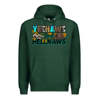 Sports Green yeehaws and hellnaws Premium Hoodie - Zillion Design Studio