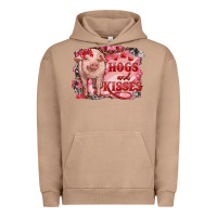 Pigment Burro valentine's day pig hogs and kisses Urban Hoodie - RanaPortraitStore