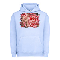 Pigment Grape Ice valentine's day pig hogs and kisses Urban Hoodie - RanaPortraitStore
