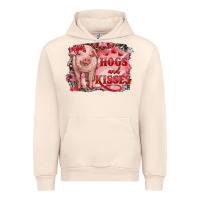 Sandshell valentine's day pig hogs and kisses Urban Hoodie - RanaPortraitStore