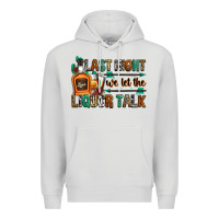 Dove Grey last night we let the liquor talk Premium Hoodie - Zillion Design Studio