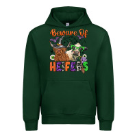 Forest Green beware of heifers Urban Hoodie - Zillion Design Studio