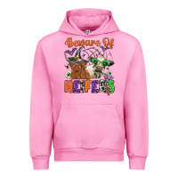 Fuchsia Pink beware of heifers Urban Hoodie - Zillion Design Studio