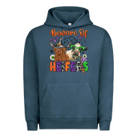 Pigment Midnight Navy beware of heifers Urban Hoodie - Zillion Design Studio