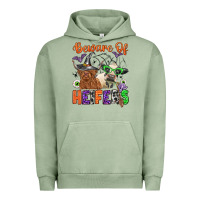 Pigment Oil Green beware of heifers Urban Hoodie - Zillion Design Studio