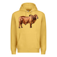 Antique Gold brahman bull Premium Hoodie - RanaPortraitStore