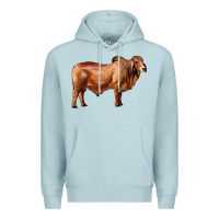 Blue Mist brahman bull Premium Hoodie - RanaPortraitStore