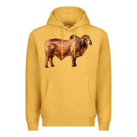 Mustard brahman bull Premium Hoodie - RanaPortraitStore