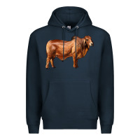 Navy brahman bull Premium Hoodie - RanaPortraitStore