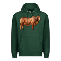 Sports Green brahman bull Premium Hoodie - RanaPortraitStore