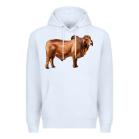 White brahman bull Premium Hoodie - RanaPortraitStore