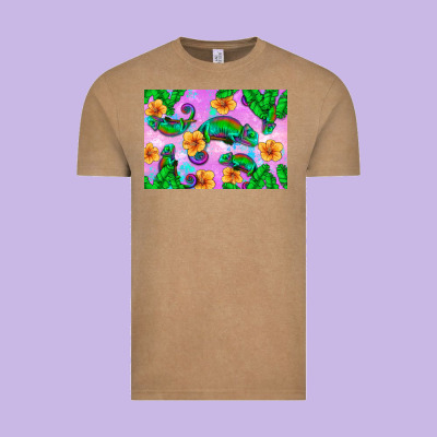 Chameleon Vintage Tee Designed By Artiststas