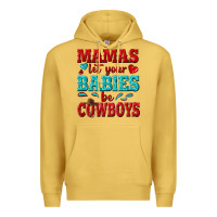 Antique Gold mamas let your babies be cowboys Premium Hoodie - texasbilliewilder