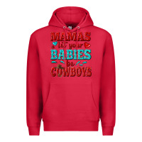 Cardinal mamas let your babies be cowboys Premium Hoodie - texasbilliewilder