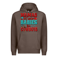 Coffee mamas let your babies be cowboys Premium Hoodie - texasbilliewilder