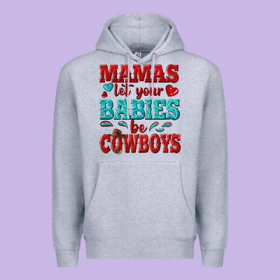 Mamas Let Your Babies Be Cowboys Premium Hoodie Designed By Texasbilliewilder