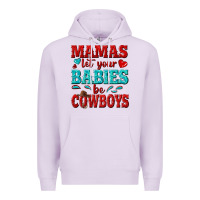 Lilac mamas let your babies be cowboys Premium Hoodie - texasbilliewilder