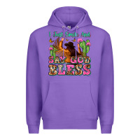 Purple i just smile and say god bless Premium Hoodie - Zillion Design Studio