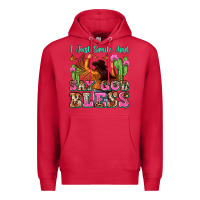 Cardinal i just smile and say god bless Premium Hoodie - Zillion Design Studio