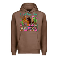 Chestnut i just smile and say god bless Premium Hoodie - Zillion Design Studio