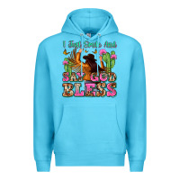 Ocean Blue i just smile and say god bless Premium Hoodie - Zillion Design Studio