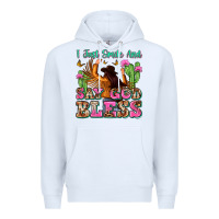White i just smile and say god bless Premium Hoodie - Zillion Design Studio