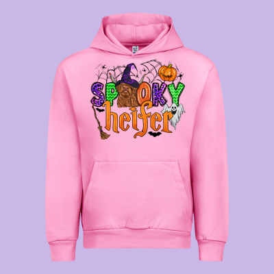 Spooky Heifer Urban Hoodie Designed By Zillion Design Studio
