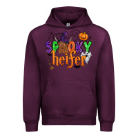 Mauve Wine spooky heifer Urban Hoodie - Zillion Design Studio
