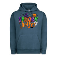 Pigment Midnight Navy spooky heifer Urban Hoodie - Zillion Design Studio