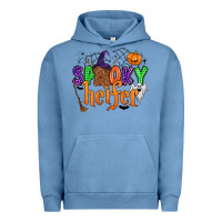 Pigment Pebble Blue spooky heifer Urban Hoodie - Zillion Design Studio