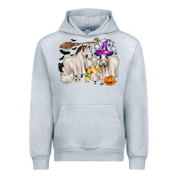Heather Grey halloween farm animals Urban Hoodie - Zillion Design Studio